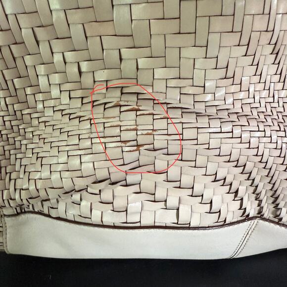 Cole Haan Genevieve Woven Denny Satchel Bag - Picture 11 of 14